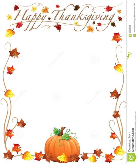Printable Thanksgiving Border